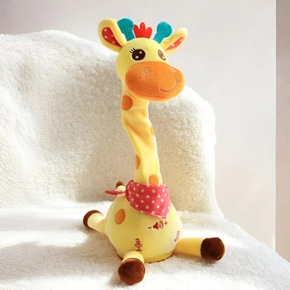 Plush Toy Giraffe Interactive Mimics Speech Plays 60 Songs