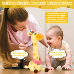 Plush Toy Giraffe Interactive Mimics Speech Plays 60 Songs