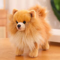 Plush Toy Pomeranian Realistic Soft Surface Washable 12 Inch