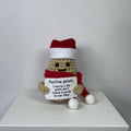 Plush Toy Santa Hat & Scarf Soft & Cuddly