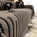 Plush Tufted Microfiber Sofa Cover (Non-Slip Backing)