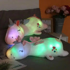 Plush Unicorn Soothing Rainbow LED Night Light