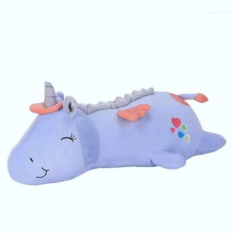 Plush Unicorn Soothing Rainbow LED Night Light