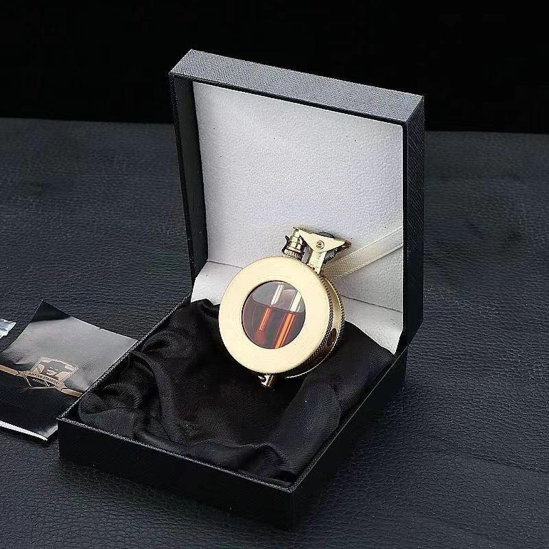 Pocket Lighter Metal Body Refillable Flint-Wheel Ignition