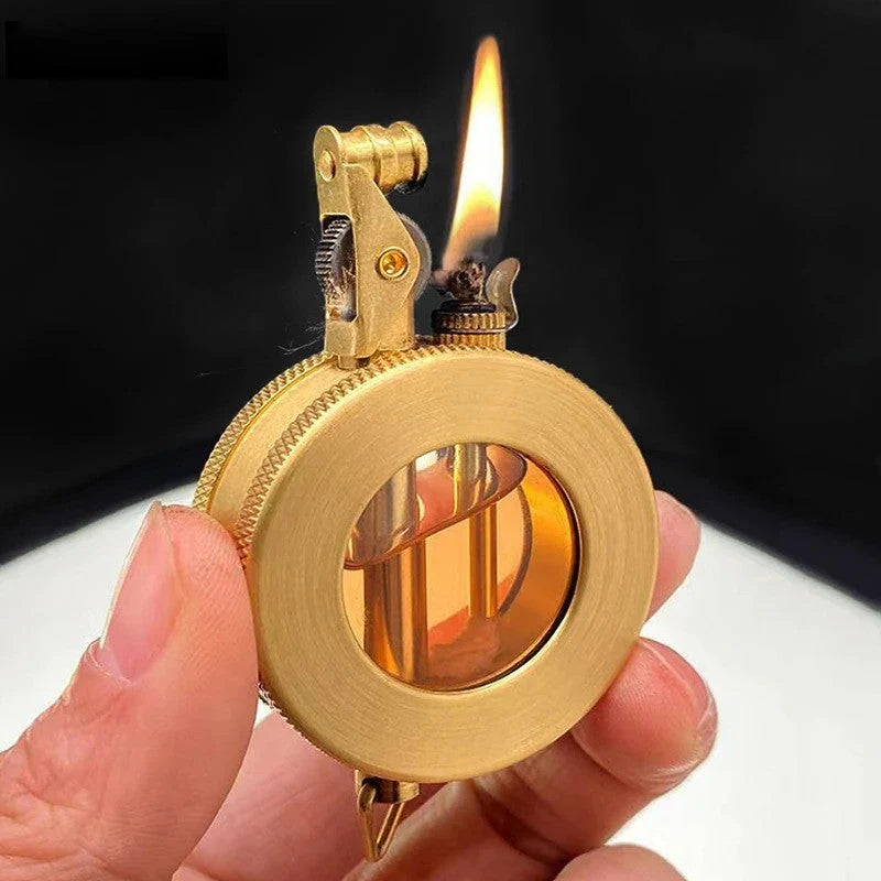 Pocket Lighter Retro Metal Refillable Petrol