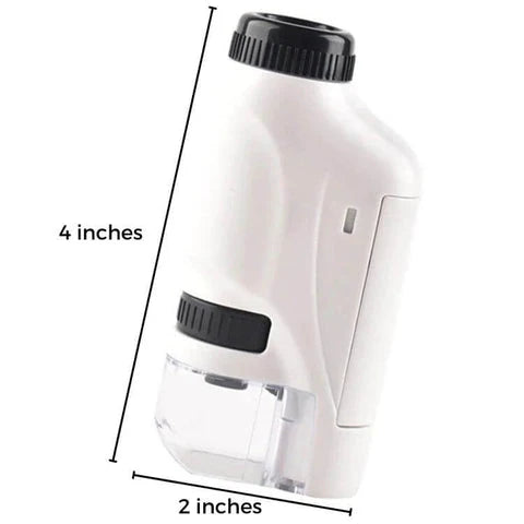Pocket Microscope 60-120X Adjustable LED