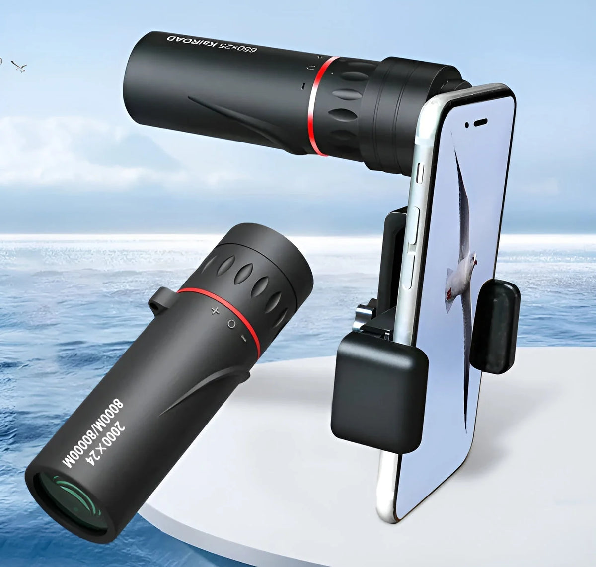 Pocket Monocular 50x Magnification Ultralight Waterproof
