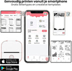 Pocket Printer Compact Thermal No Ink Smartphone App Compatible