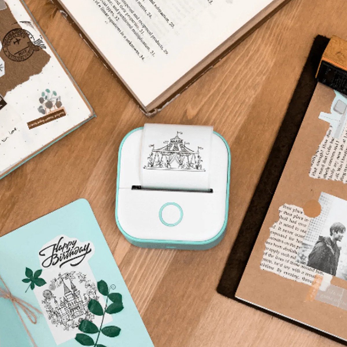 Pocket Printer Compact Thermal No Ink Smartphone App Compatible