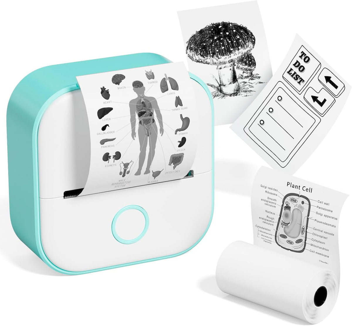 Pocket Printer Compact Thermal No Ink Smartphone App Compatible