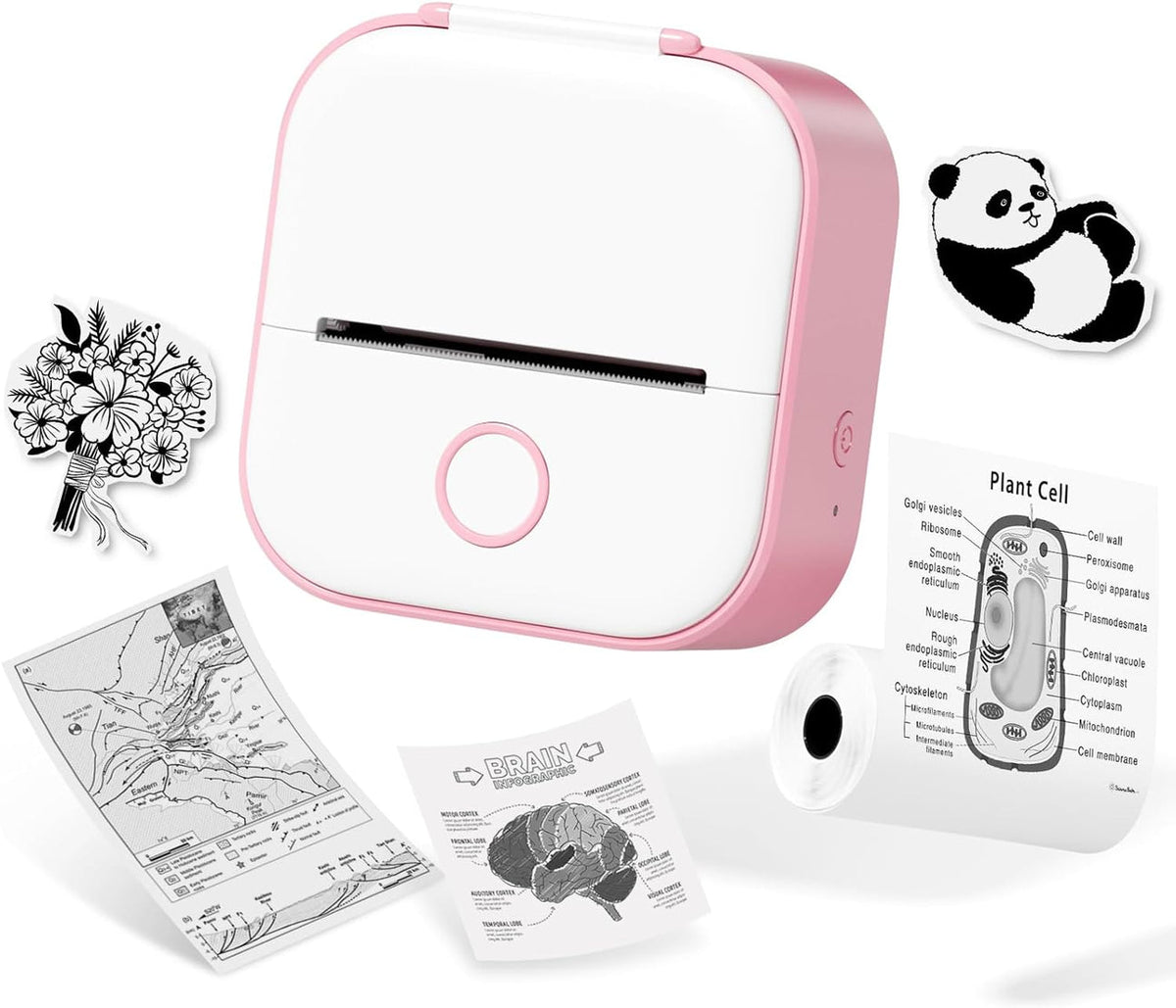 Pocket Printer Compact Thermal No Ink Smartphone App Compatible