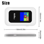 Pocket WiFi Hotspot Unlocked LTE 10-Device 6-Hour Battery