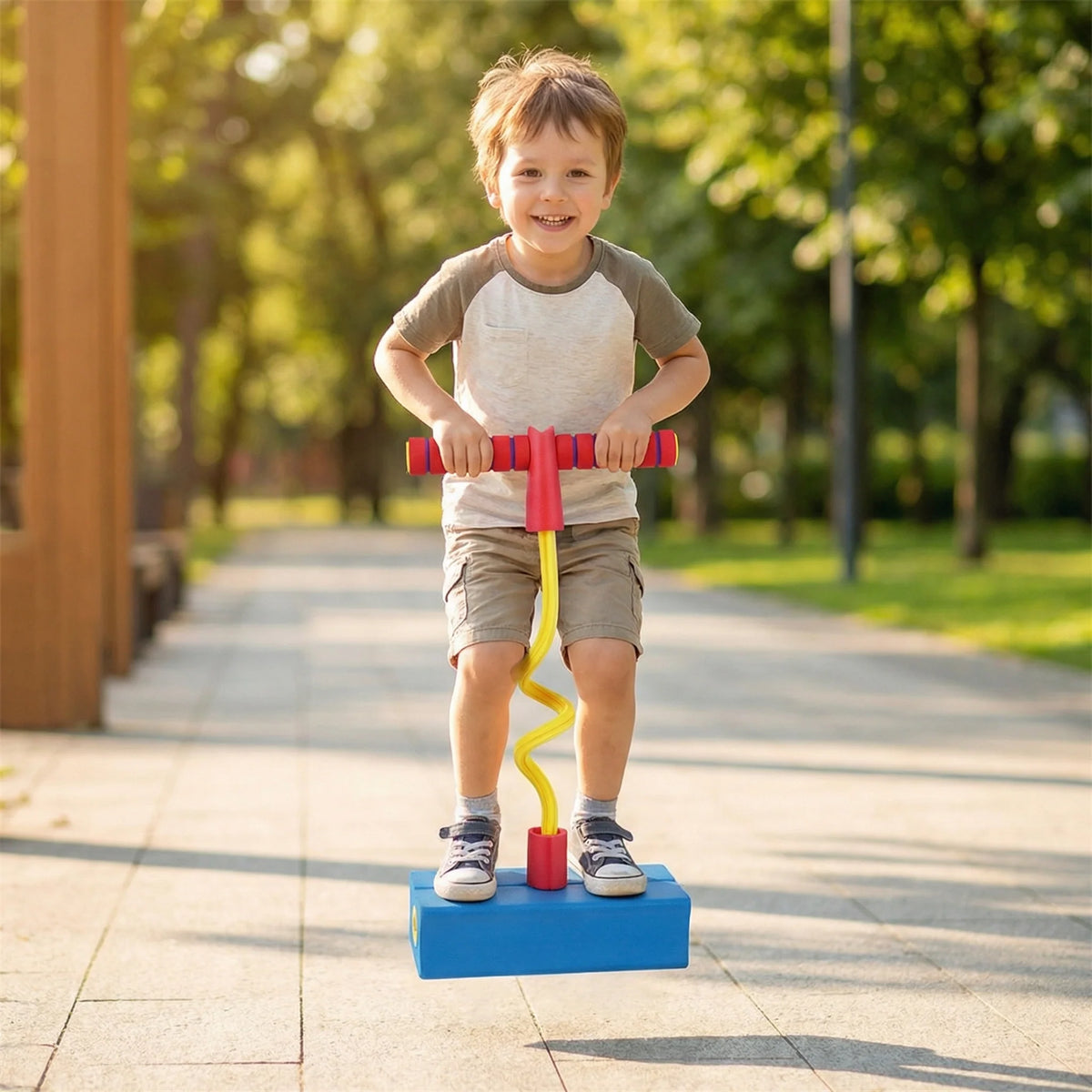 Pogo Jumper Non-Slip Foam Base & Foam Grip Handle