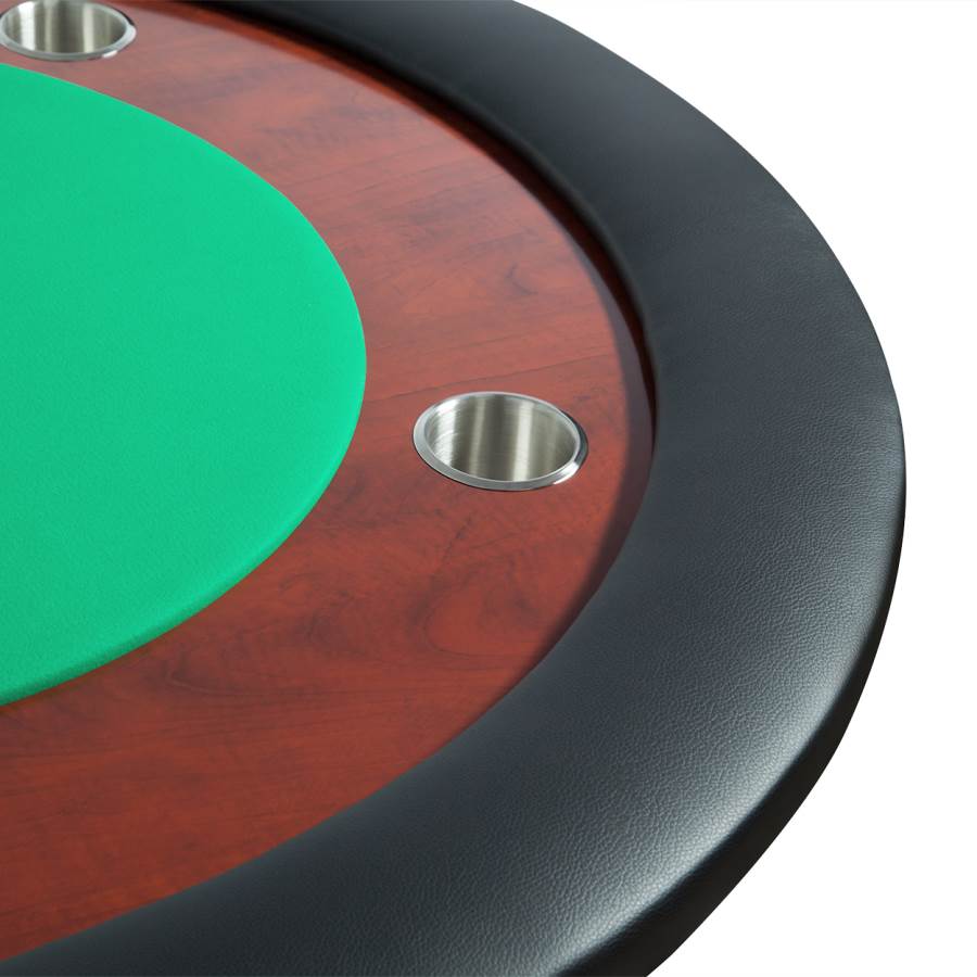 Poker Table 10-Player Folding Height-Adjustable Legs Removable Racetrack