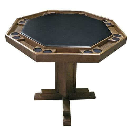 Poker Table Heavy-Duty Pedestal Base Seats 8