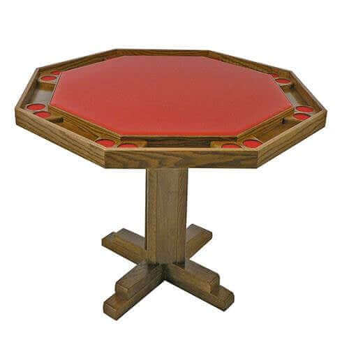 Poker Table Heavy-Duty Pedestal Base Seats 8