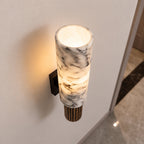 Polished Marble Hardwired LED Wall Light