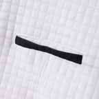 Polo Shirt Quarter-Zip Waffle Knit Long Sleeve