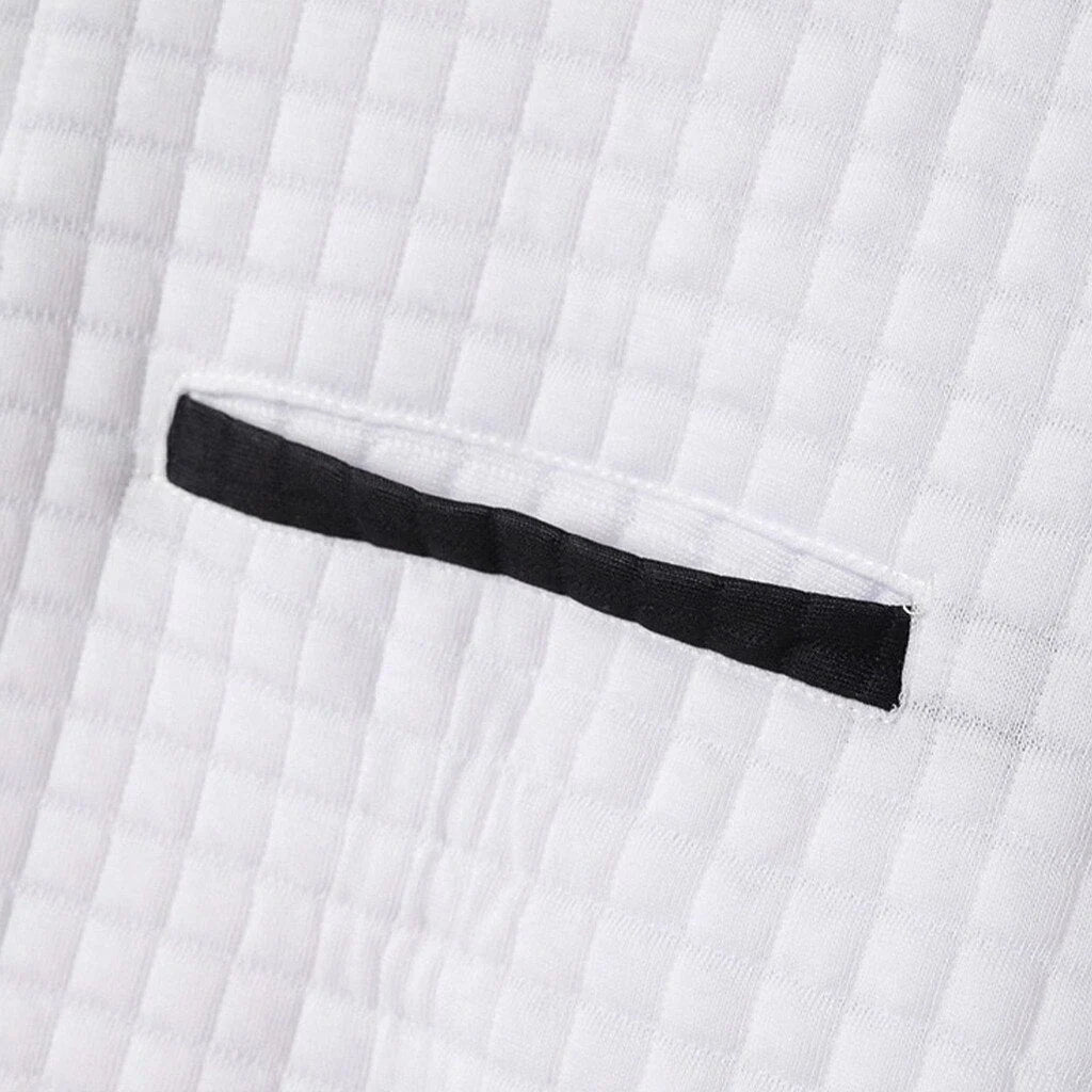 Polo Shirt Quarter-Zip Waffle Knit Long Sleeve