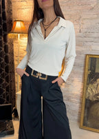 Polo Shirt V-Neck Stretch Polyester Easy Care