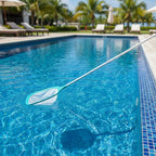 Pond Skimmer Net Retractable Aluminum Pole Durable Mesh