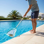 Pond Skimmer Net Retractable Aluminum Pole Durable Mesh