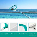 Pond Skimmer Net Retractable Aluminum Pole Durable Mesh