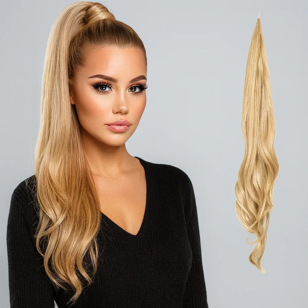 Ponytail Extension Clip & Wrap Invisible Pins