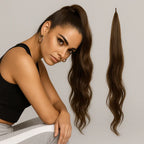 Ponytail Extension Clip & Wrap Invisible Pins