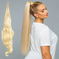 Ponytail Extension Instant Volume Seamless Wrap Clip & Pins