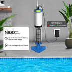 Pool Cleaner Cordless Rechargeable Interchangeable Heads