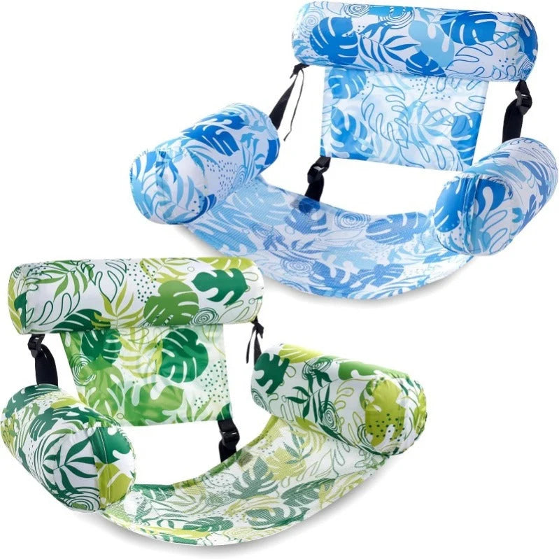 Pool Float Chair Cooling Mesh Seat & Adjustable Backrest