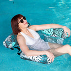 Pool Float Chair Cooling Mesh Seat & Adjustable Backrest