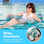 Pool Float Chair Cooling Mesh Seat & Adjustable Backrest