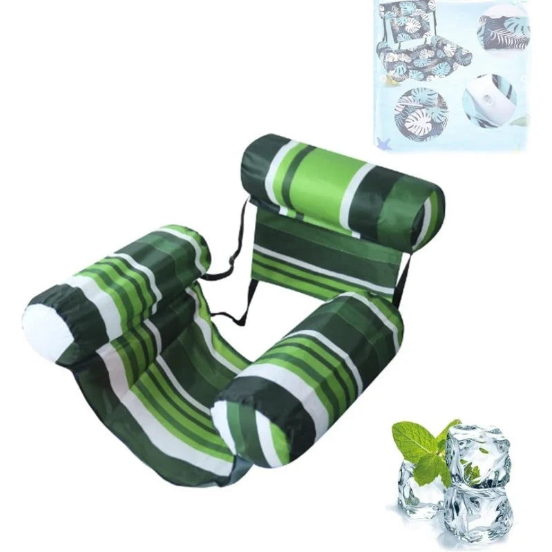 Pool Float Chair Cooling Mesh Seat & Adjustable Backrest