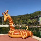 Pool Float Giraffe Design Tear-Resistant & UV-Protected