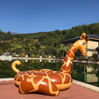 Pool Float Giraffe Design Tear-Resistant & UV-Protected