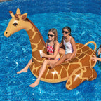 Pool Float Giraffe Design Tear-Resistant & UV-Protected