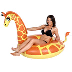 Pool Float Giraffe Design Tear-Resistant & UV-Protected