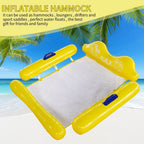 Pool Float Hammock Breathable Mesh & Double-Lock Inflation