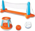 Pool Game Set Inflatable Volleyball & Basketball With Weight Bags