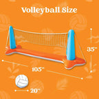 Pool Game Set Inflatable Volleyball & Basketball With Weight Bags