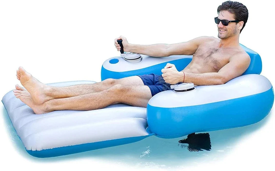 Pool Lounger Motorized Hand Steering Puncture-Resistant