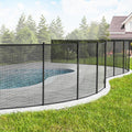 Pool Safety Fence Removable Mesh Panels & Rust-Resistant Poles