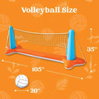 Pool Volleyball Net Dual Volleyball & Basketball UV-Resistant