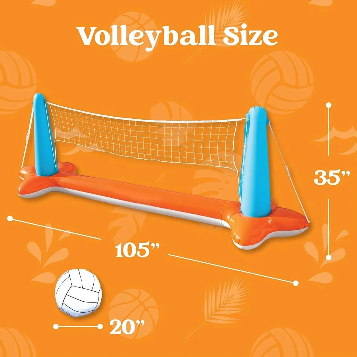 Pool Volleyball Net Dual Volleyball & Basketball UV-Resistant