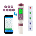 Pool Water Tester 7-in-1 Bluetooth App Backlit Display