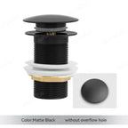 Pop-Up Basin Drain Plug Brass & Stainless Steel Leak-Proof