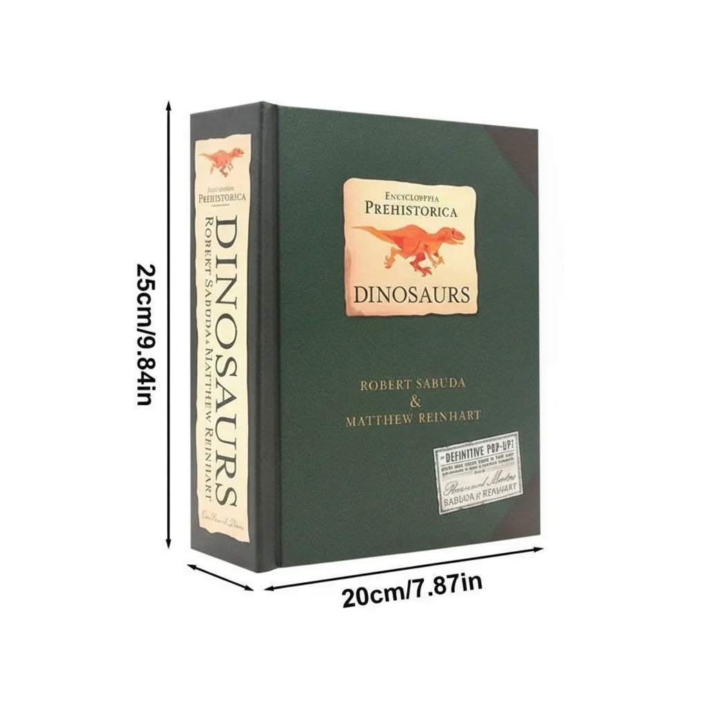 Pop Up Book 3D Dinosaur Sturdy Pages & Bright Illustrations