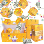 Pop-Up Gift Box Velvet Interior Gift Bag Included